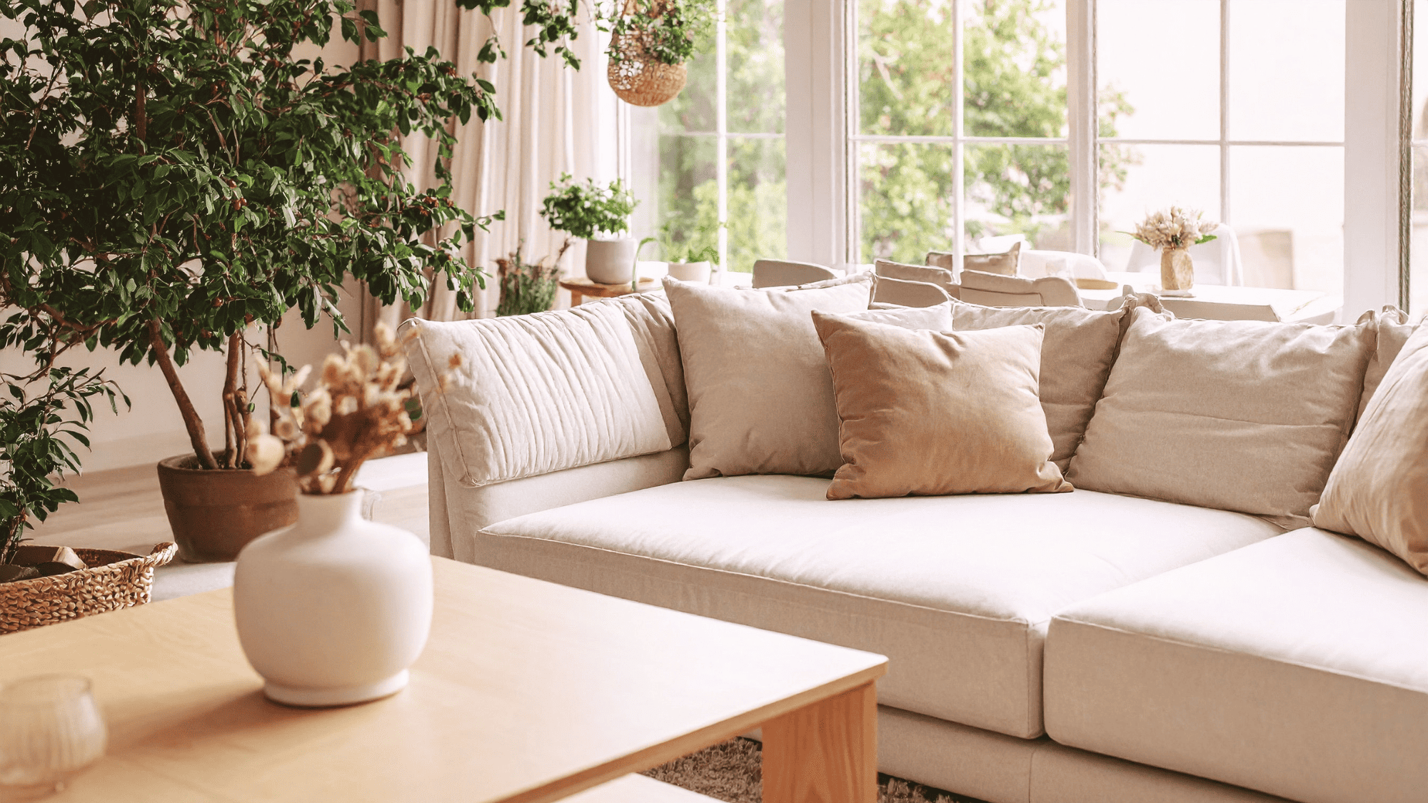 Artificial plants for living room